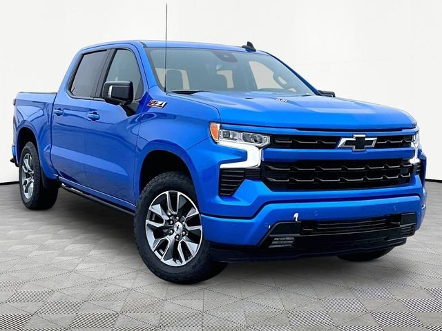 Riptide Blue Metallic 2025 Chevrolet Silverado 1500 RST Crew Cab 4WD Pickup Truck Four-Wheel Drive