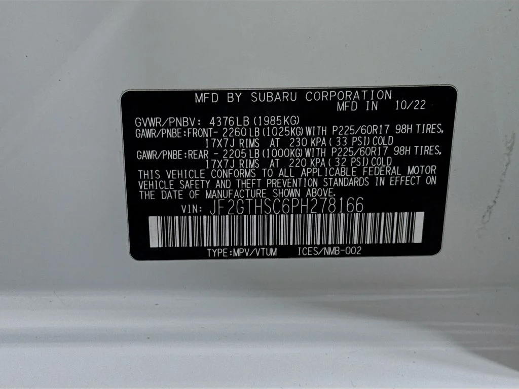 Certified Used 2023 White Subaru Sport image 43