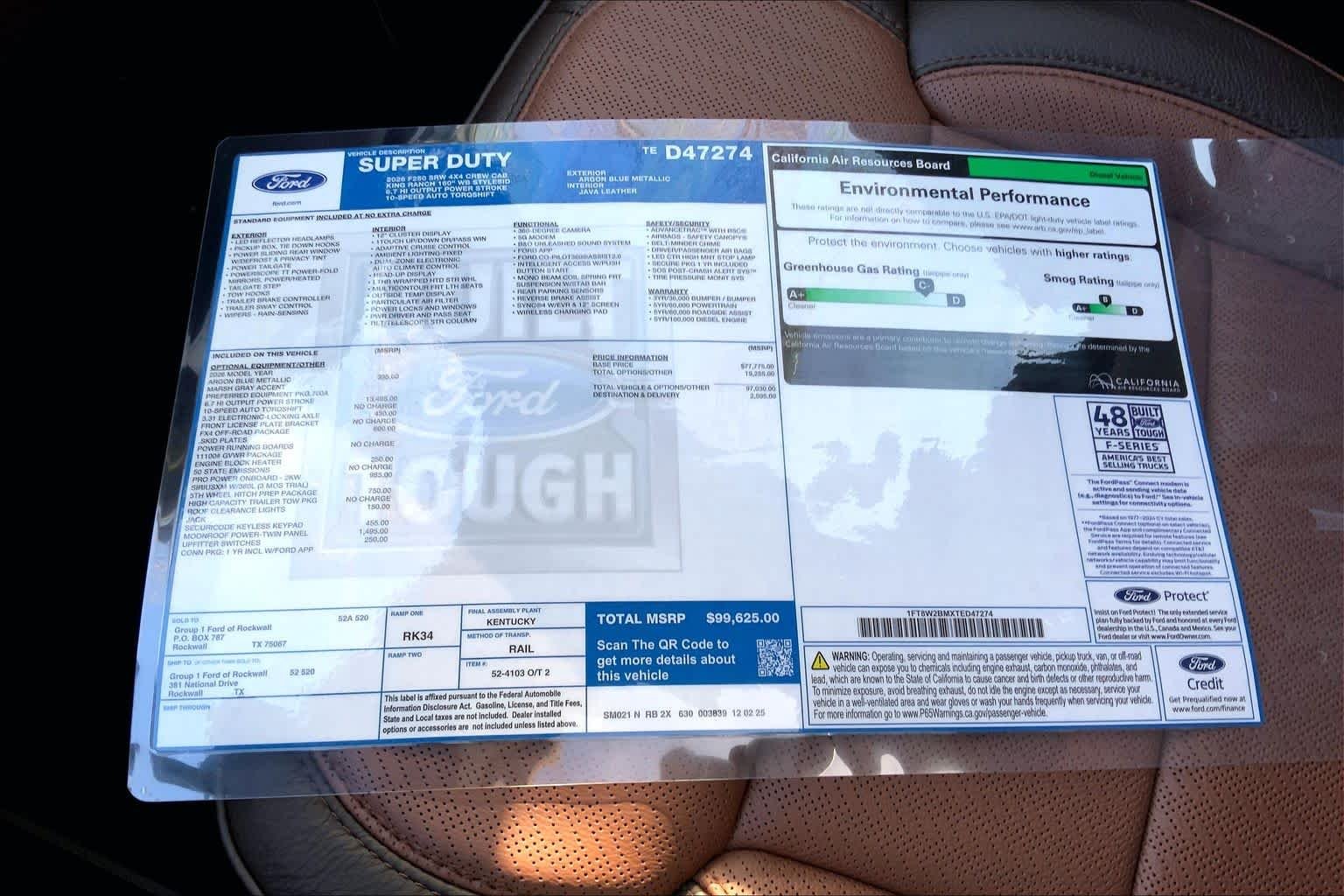 New 2026 Argon Blue Metallic Ford F-250® King Ranch® image 19