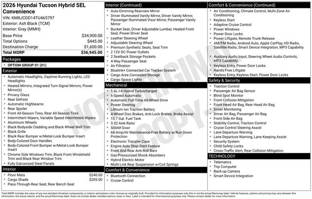 Used 2026 Gray Hyundai SEL Convenience image 4