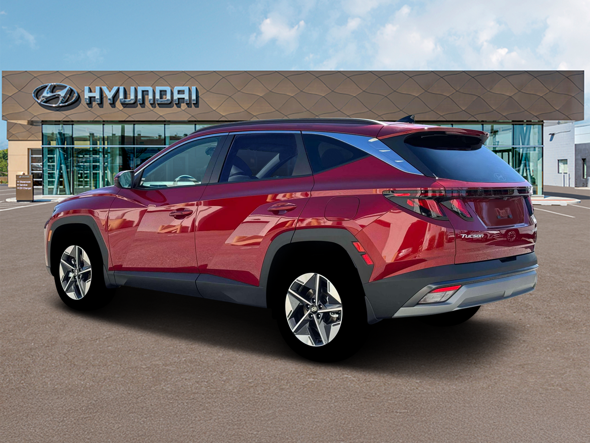 New 2026 Red Hyundai SEL AWD image 4