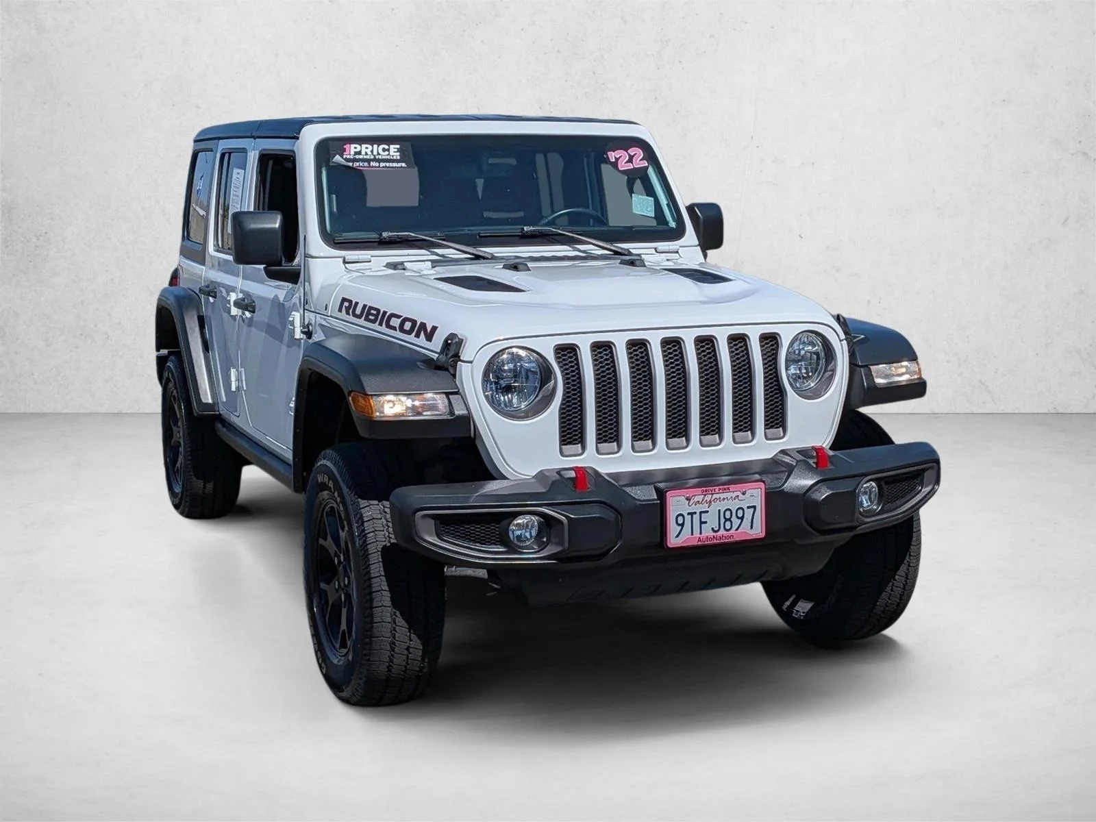 Used 2022 Bright White Clearcoat Jeep Unlimited Rubicon image 3