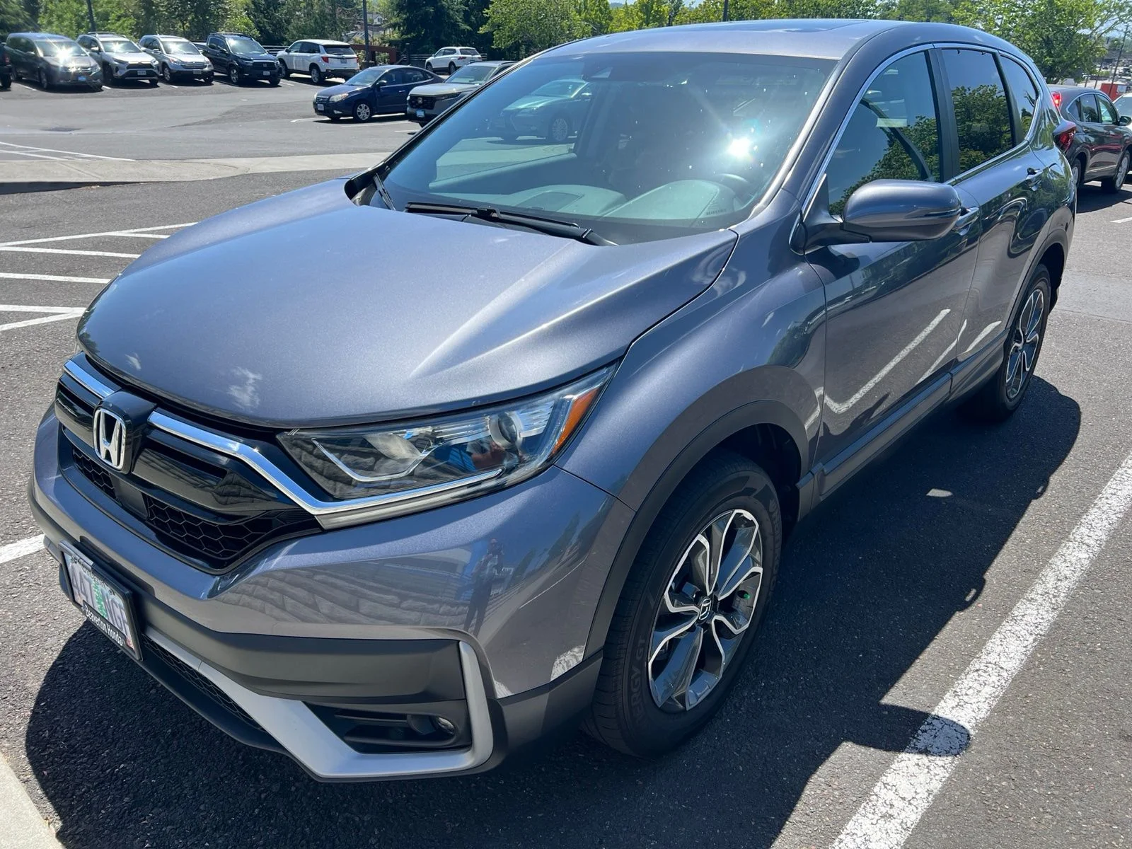 Used 2022 Modern Steel Metallic Honda EX image 1