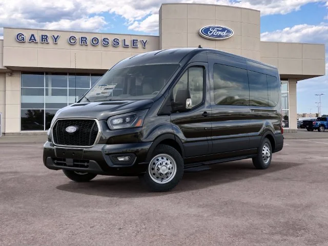 New 2027 Agate Black Metallic Ford Passenger Van XLT image 2