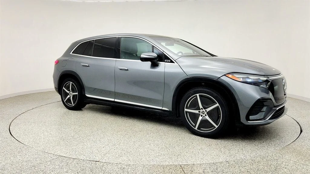 Used 2023 Selenite Grey Metallic Mercedes-Benz EQS 580 4MATIC® SUV, Exclusive w/ PRE-SAFE Rear Seat Package, HUD image 3
