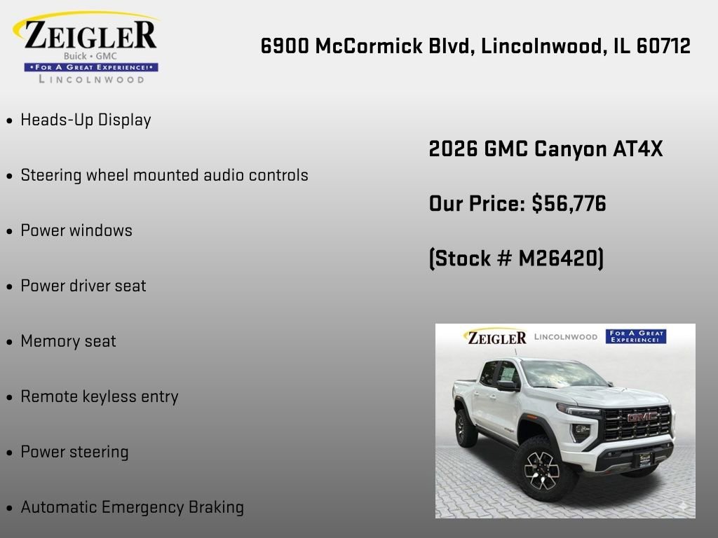 New 2026 Summit White GMC AT4X image 18