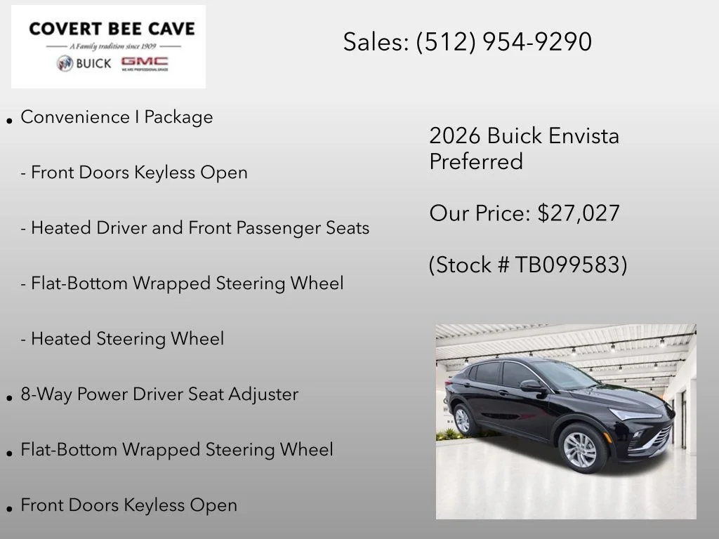 New 2026 Black Buick Preferred image 13