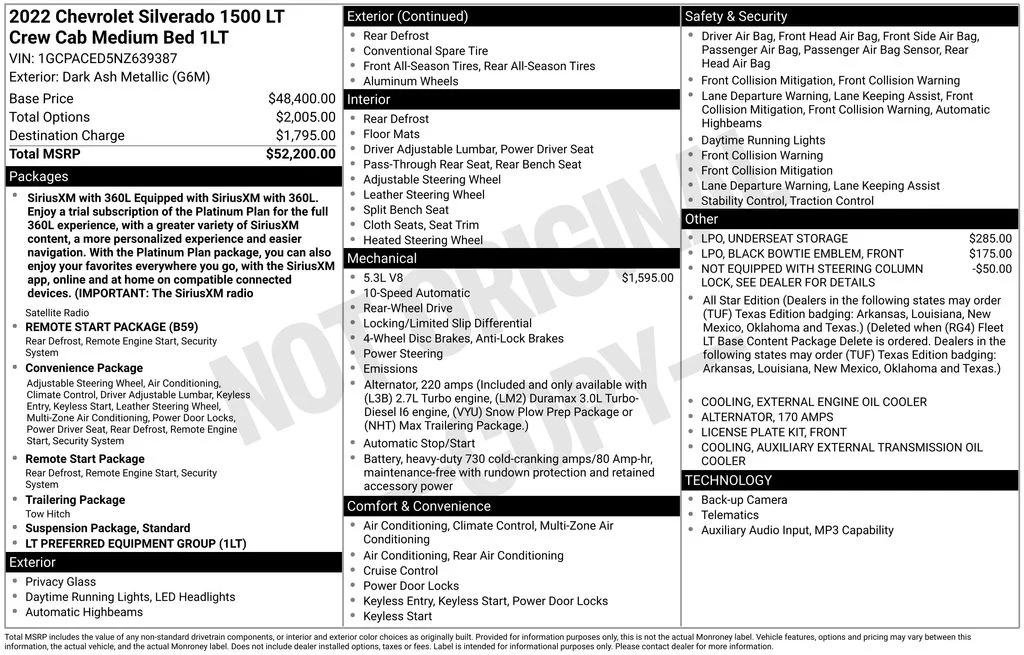 Used 2022 Gray Chevrolet LT image 45