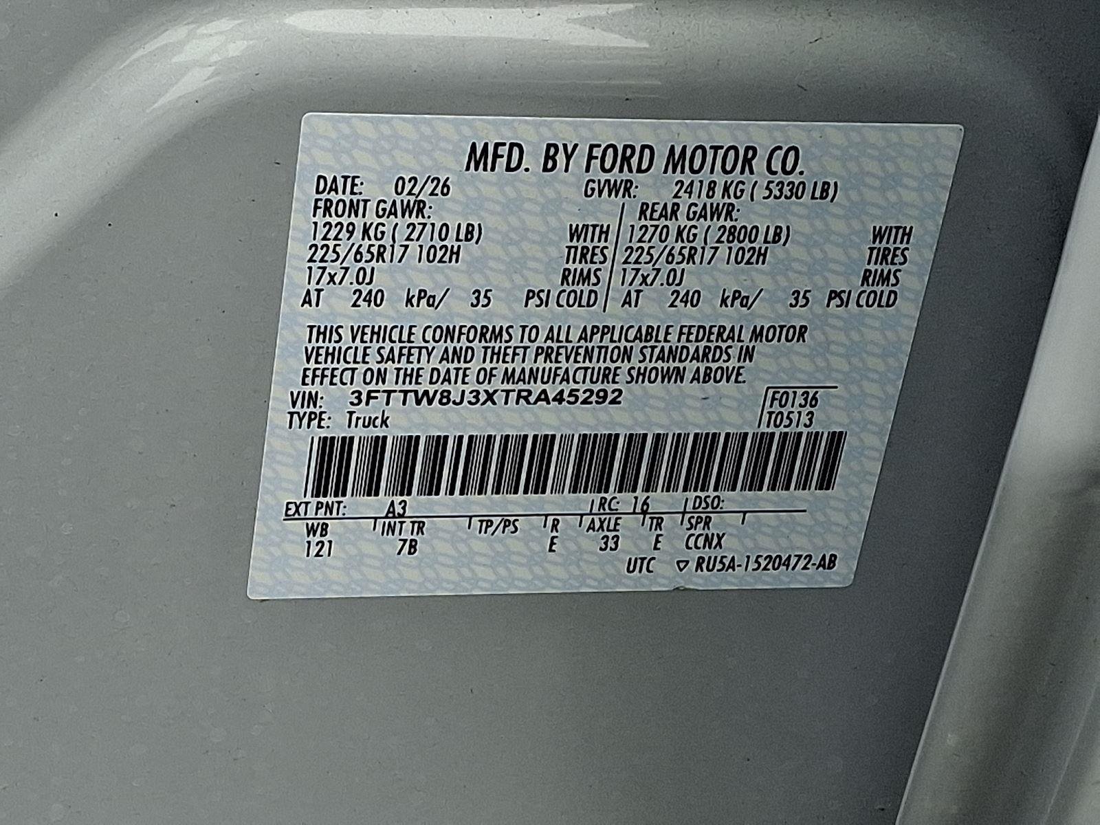 New 2026 Space White Metallic Ford XLT image 18