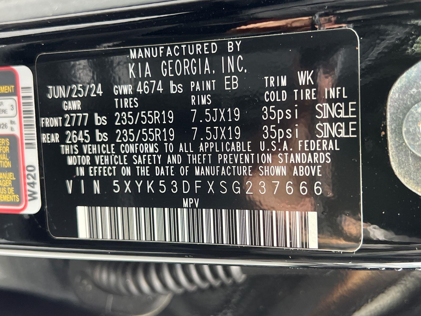 Used 2025 Ebony Black Kia SX-Prestige image 32