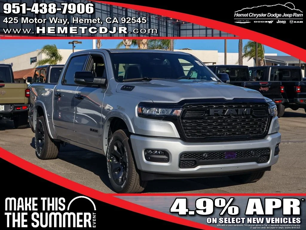 New 2026 Silver Zynith Exterior Paint RAM Big Horn Night Edition image 1