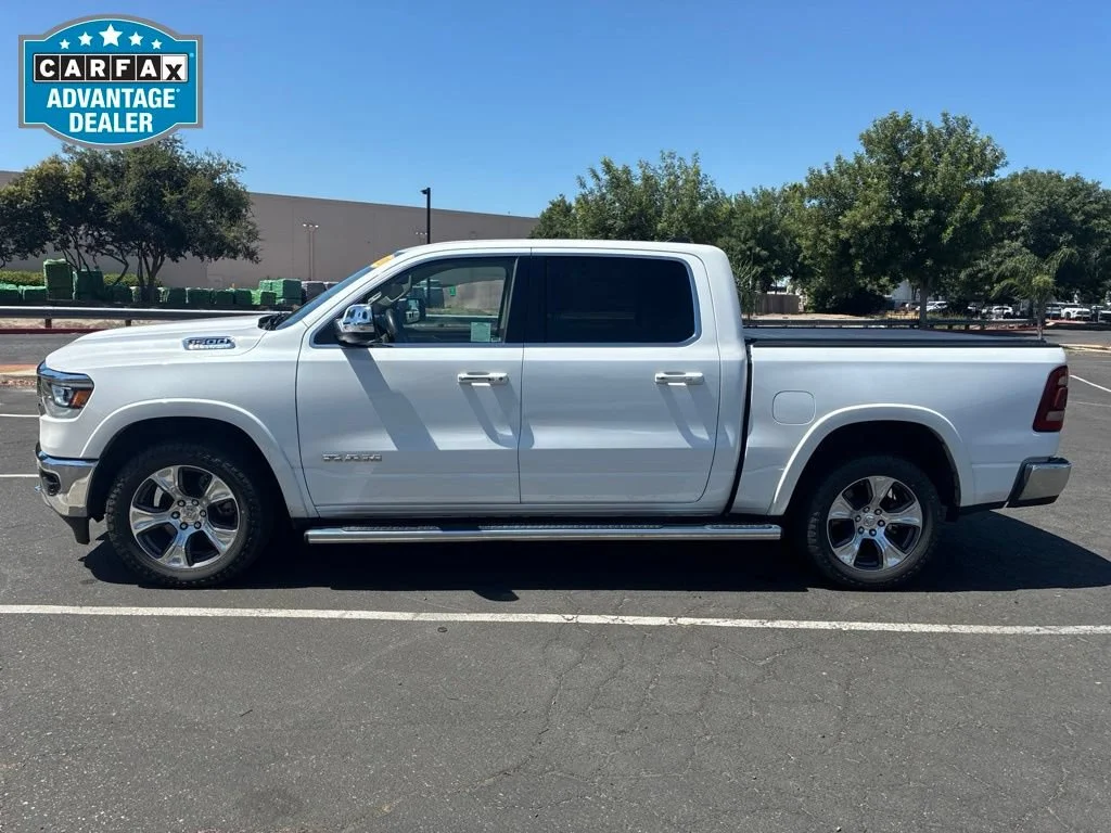 Used 2021 Ivory White Tri-c Ram Laramie image 6