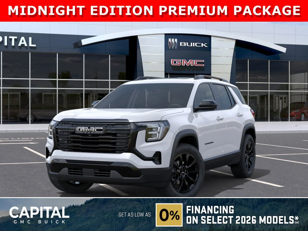 New 2026 Summit White GMC AWD Elevation image 1
