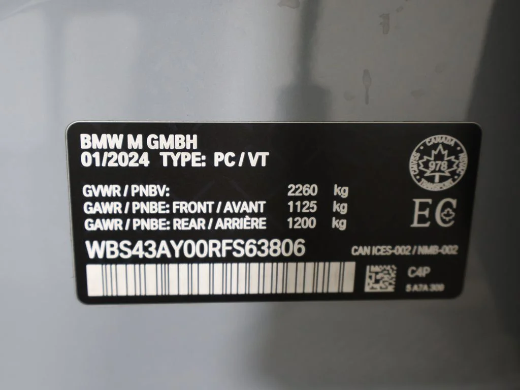Used 2024 Ind Frozen Pure Gray II Metallic BMW Competition image 64