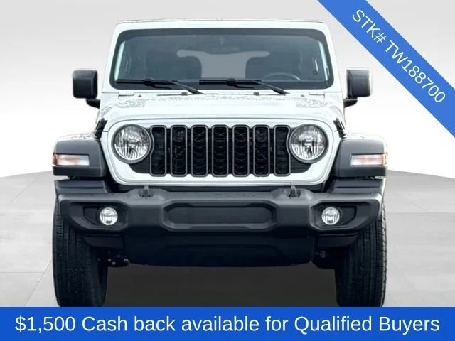 New 2026 Bright White Clear-Coat Exterior Paint Jeep Sport image 2