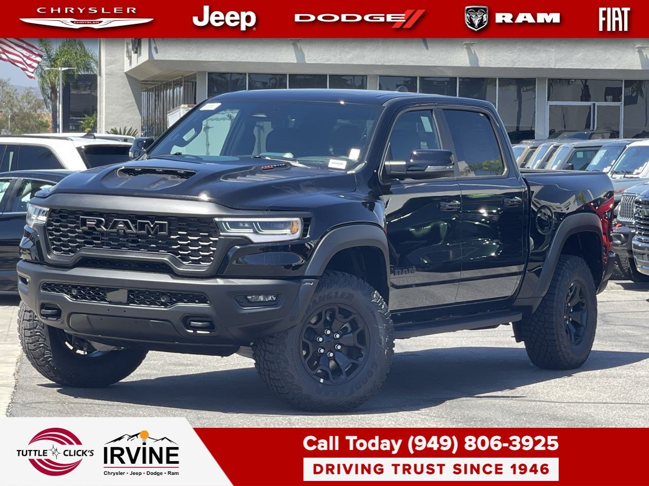 New 2026 Diamond Black Crystal Pearl-Coat Exterior Paint RAM RHO image 1