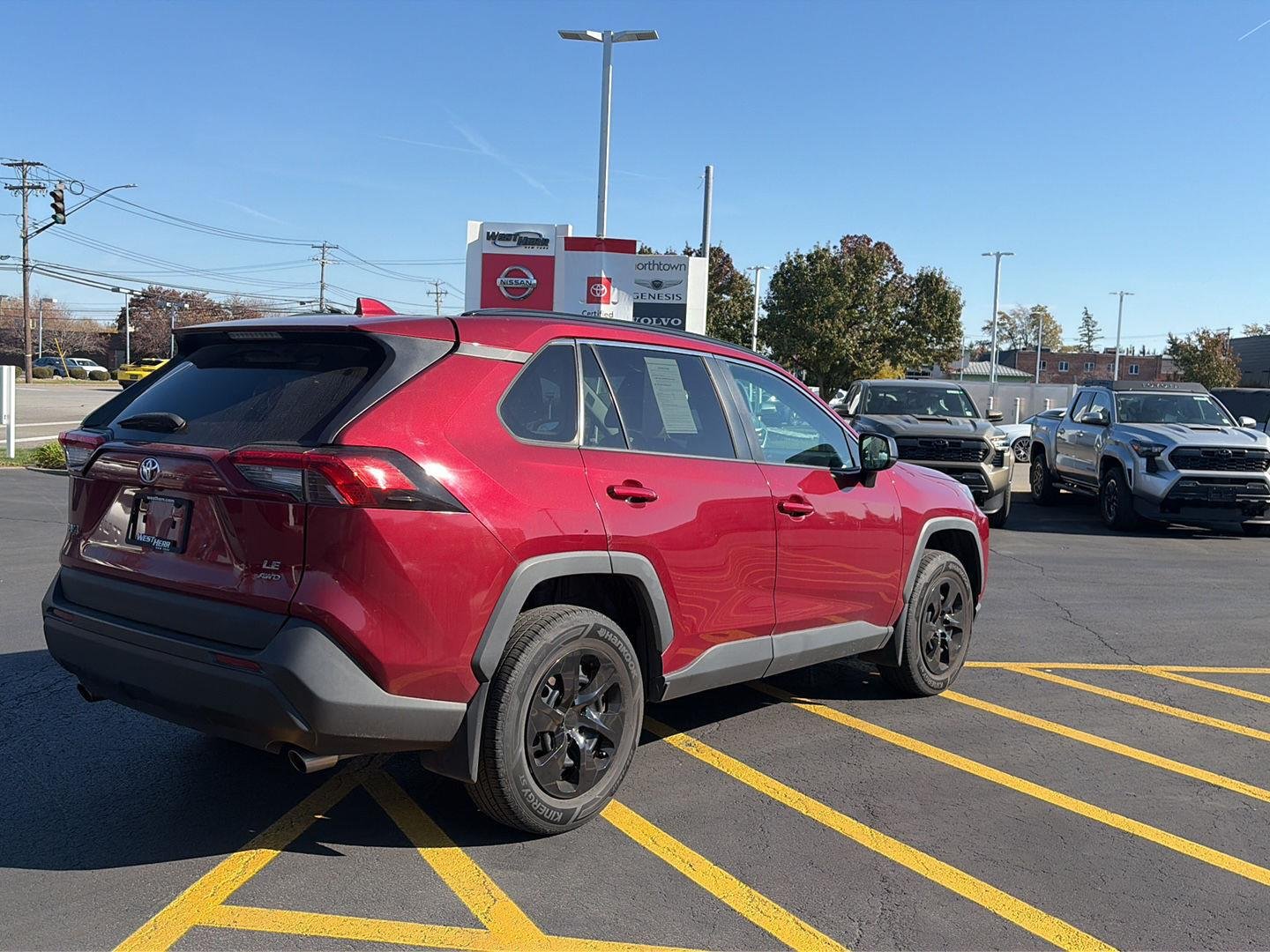 Used 2019 Ruby Flare Pearl Toyota LE image 3