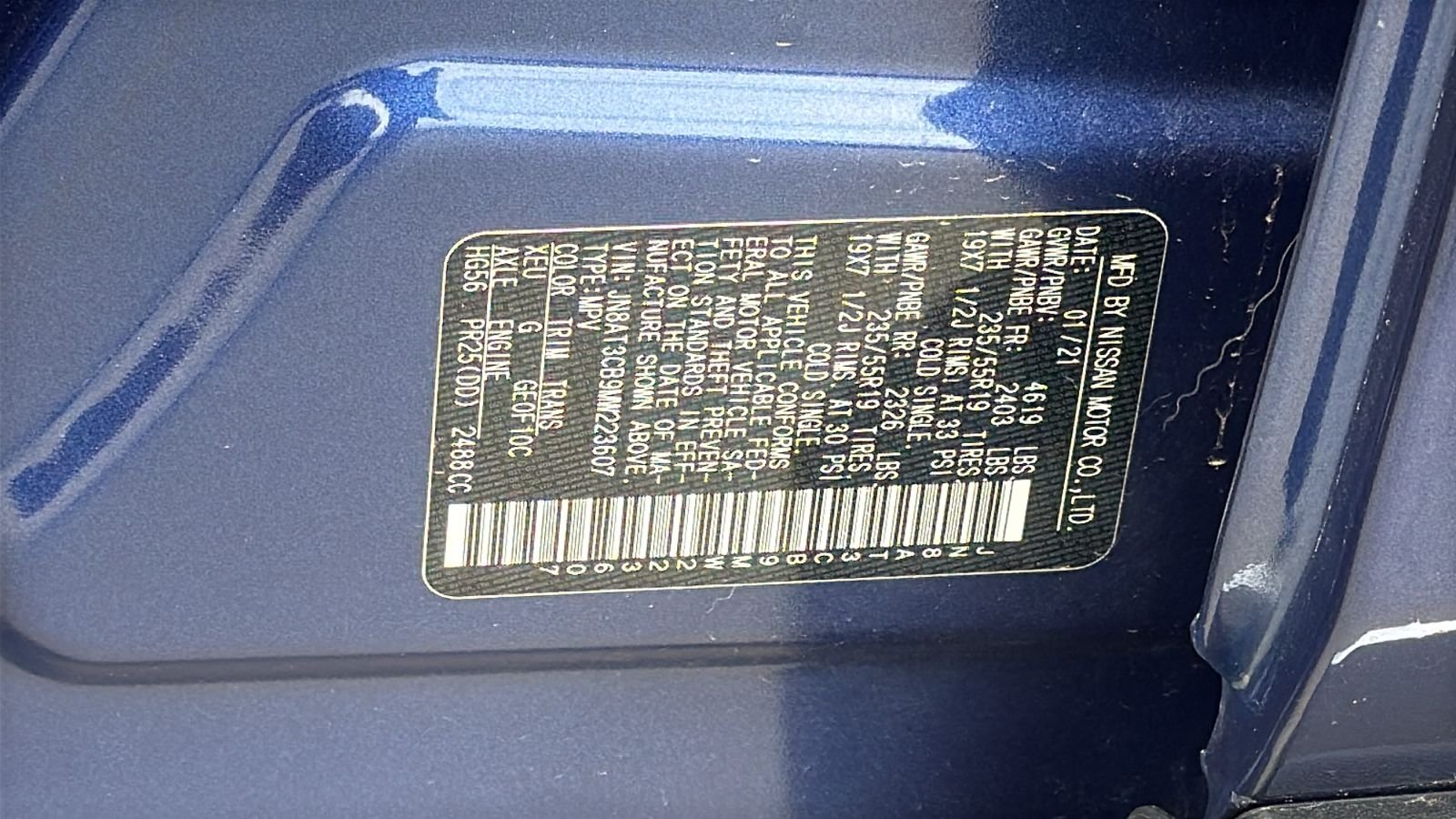 Used 2021 Blue Nissan SL image 30