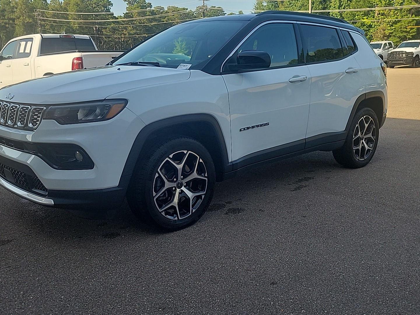 Used 2025 Bright White Clearcoat Jeep Limited image 1