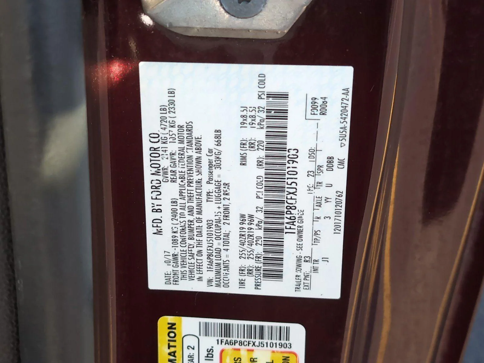 Used 2018 Royal Crimson Metallic Tinted Clearcoat Ford GT Premium image 10
