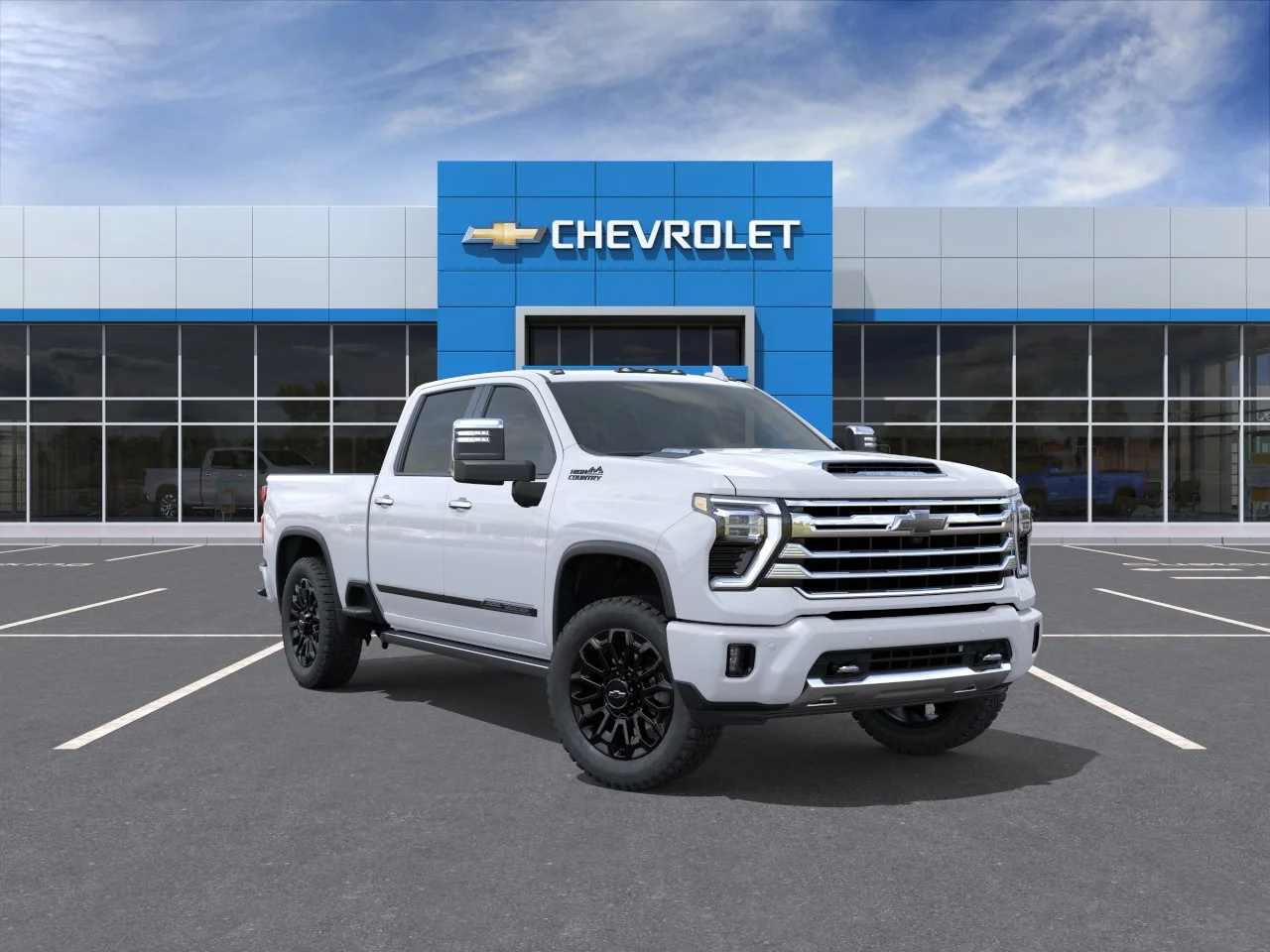 Polar White Tricoat 2026 Chevrolet Silverado 2500HD High Country Crew Cab 4WD Pickup Truck Four-Wheel Drive