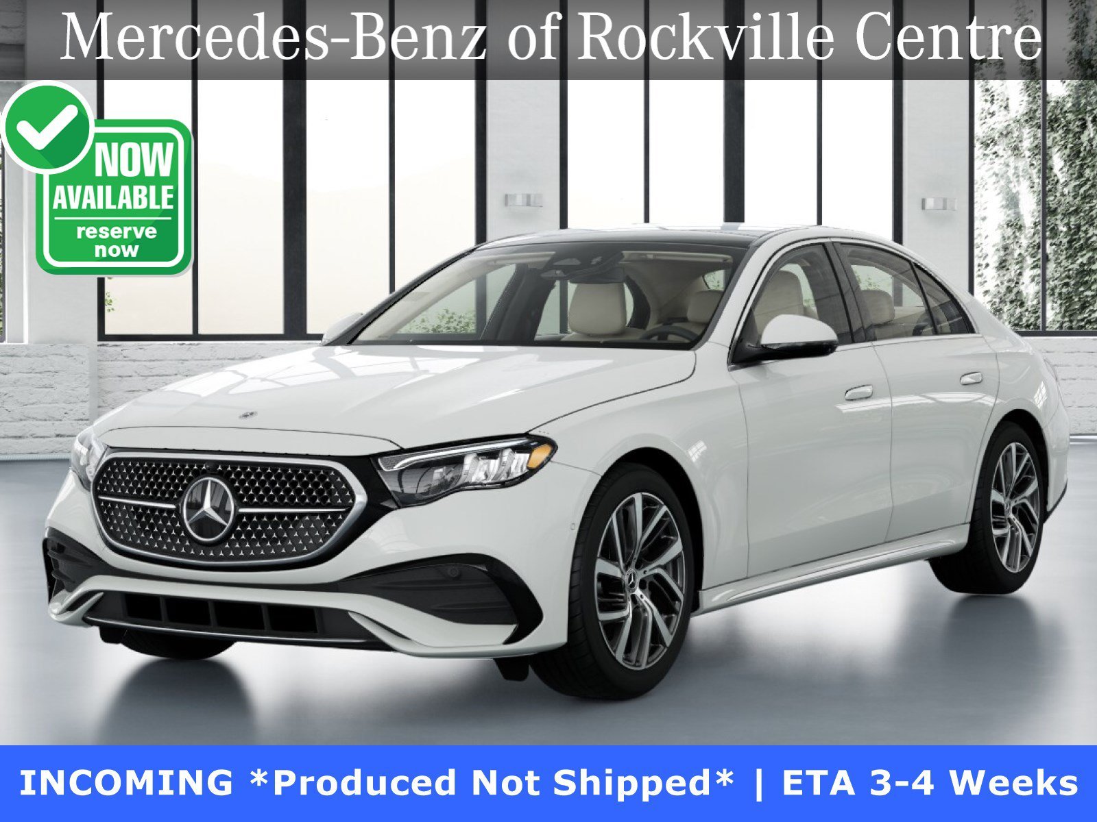 New 2027 Polar White Mercedes-Benz E 350 image 1