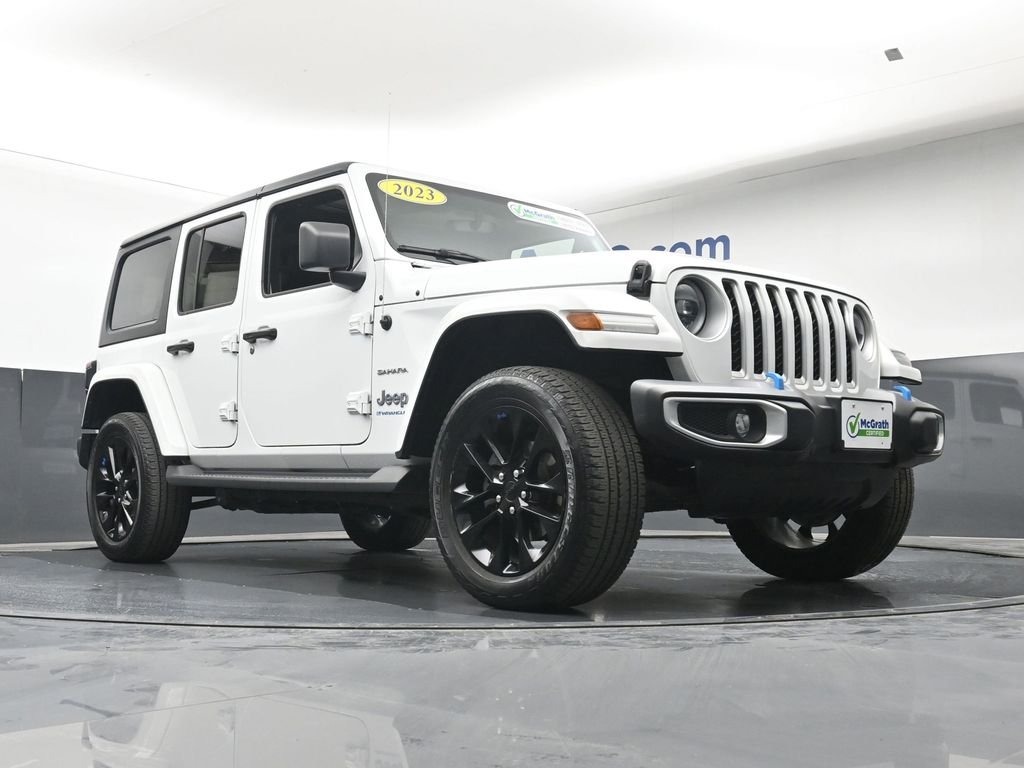 Used 2023 White Jeep Sahara 4xe image 25
