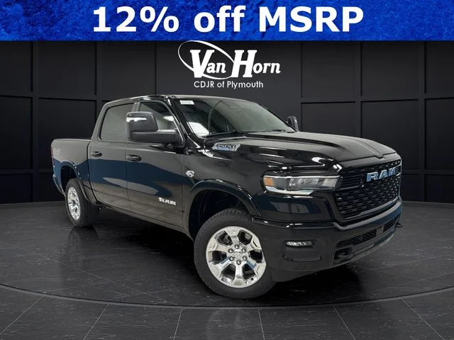 New 2026 Diamond Black Crystal Pearlcoat RAM Big Horn/Lone Star image 1