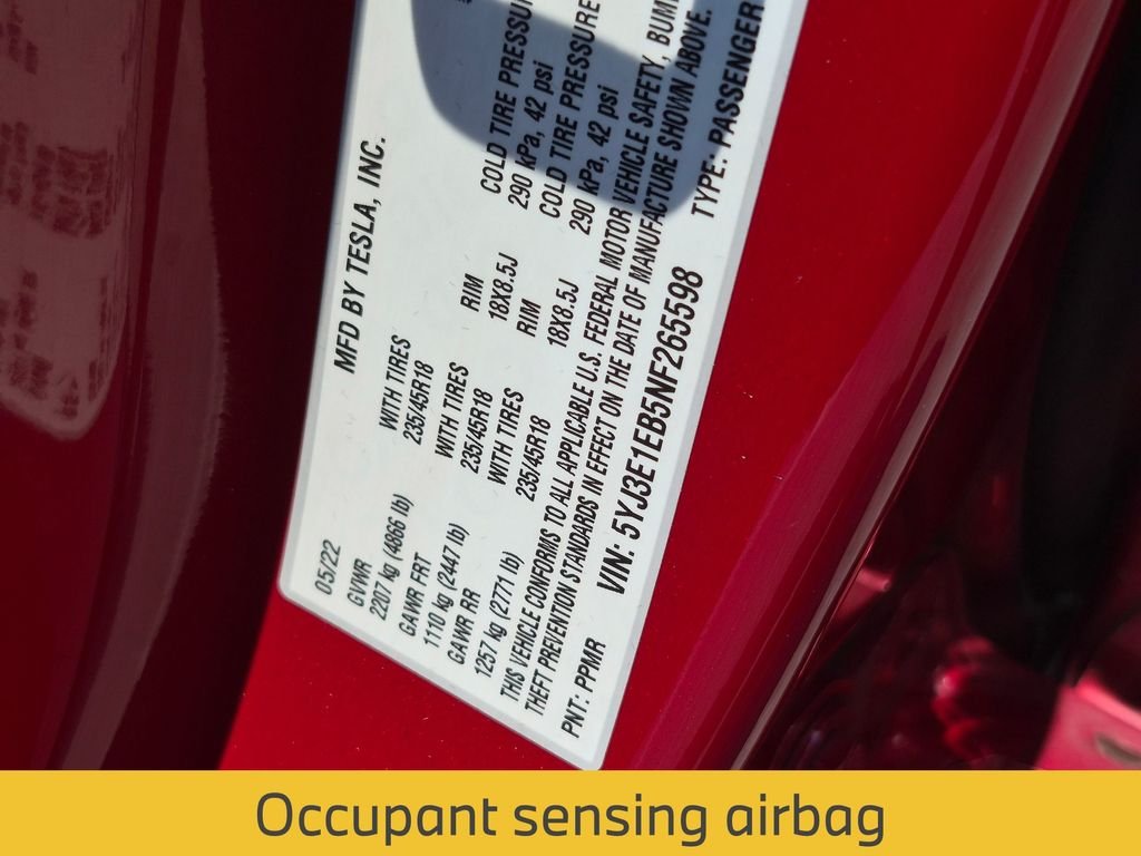 Used 2022 Red Tesla Long Range image 32