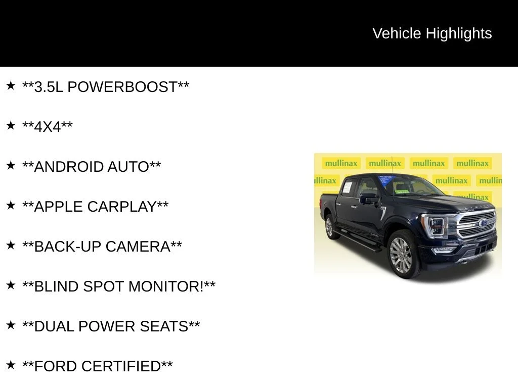 Certified Used 2023 Blue Ford Limited image 12