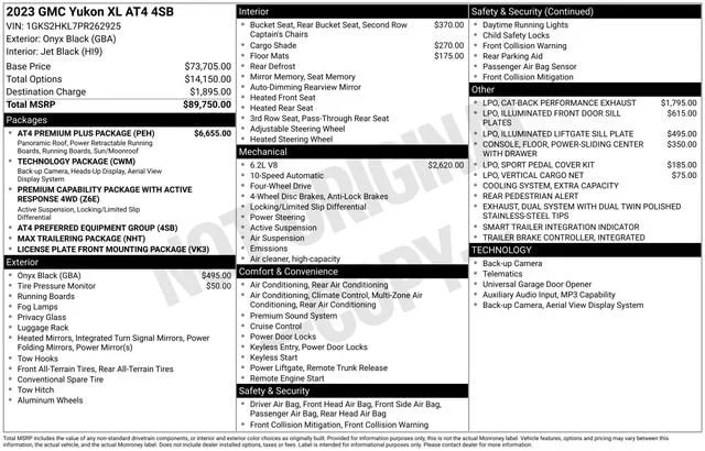 Used 2023 Onyx Black GMC AT4 image 34