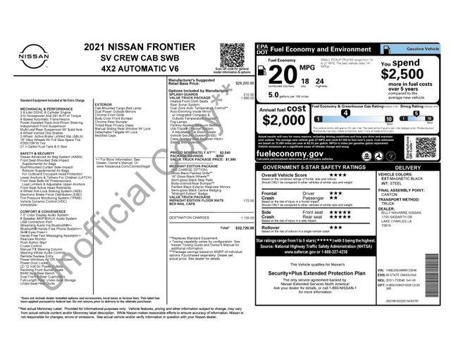 Used 2021 Black Nissan SV image 8