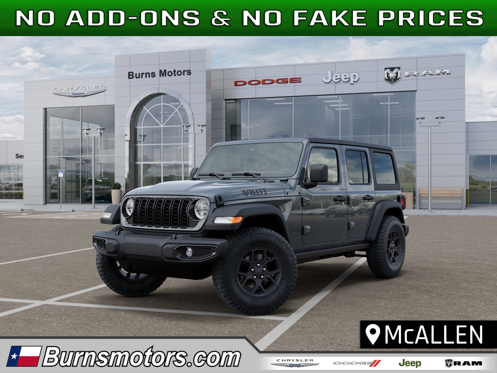 New 2026 Anvil Clear-Coat Exterior Paint Jeep Willys 4-Door image 1