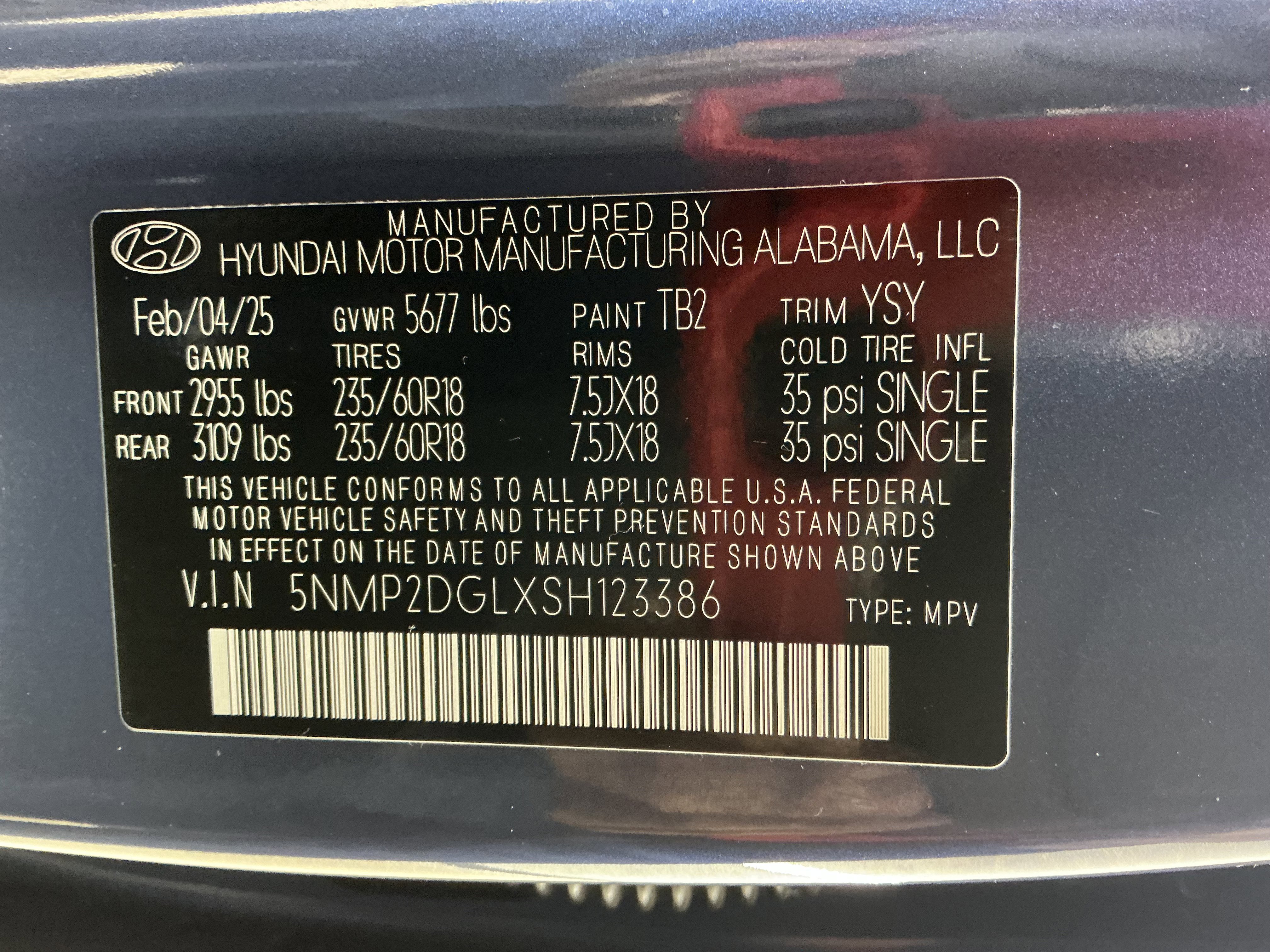 Used 2025 Atlantis Blue Hyundai SEL image 14