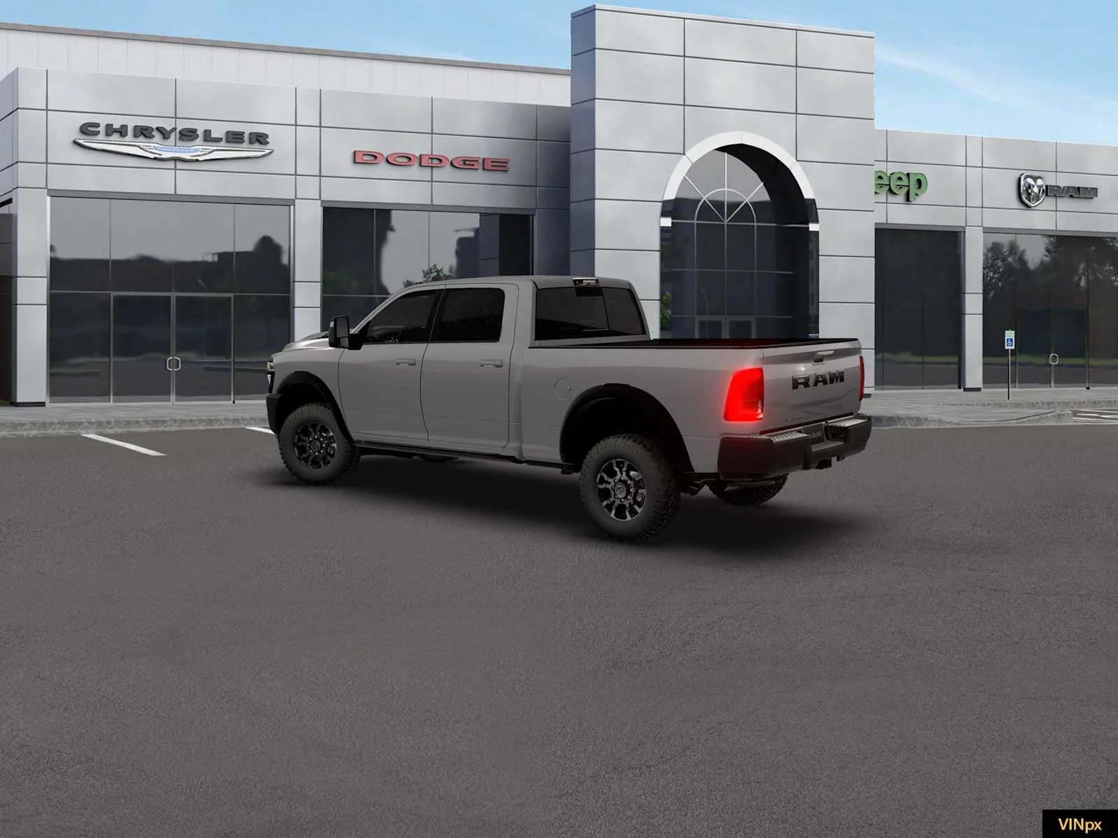 New 2026 Ceramic Gray Clear-Coat Exterior Paint RAM Power Wagon image 4