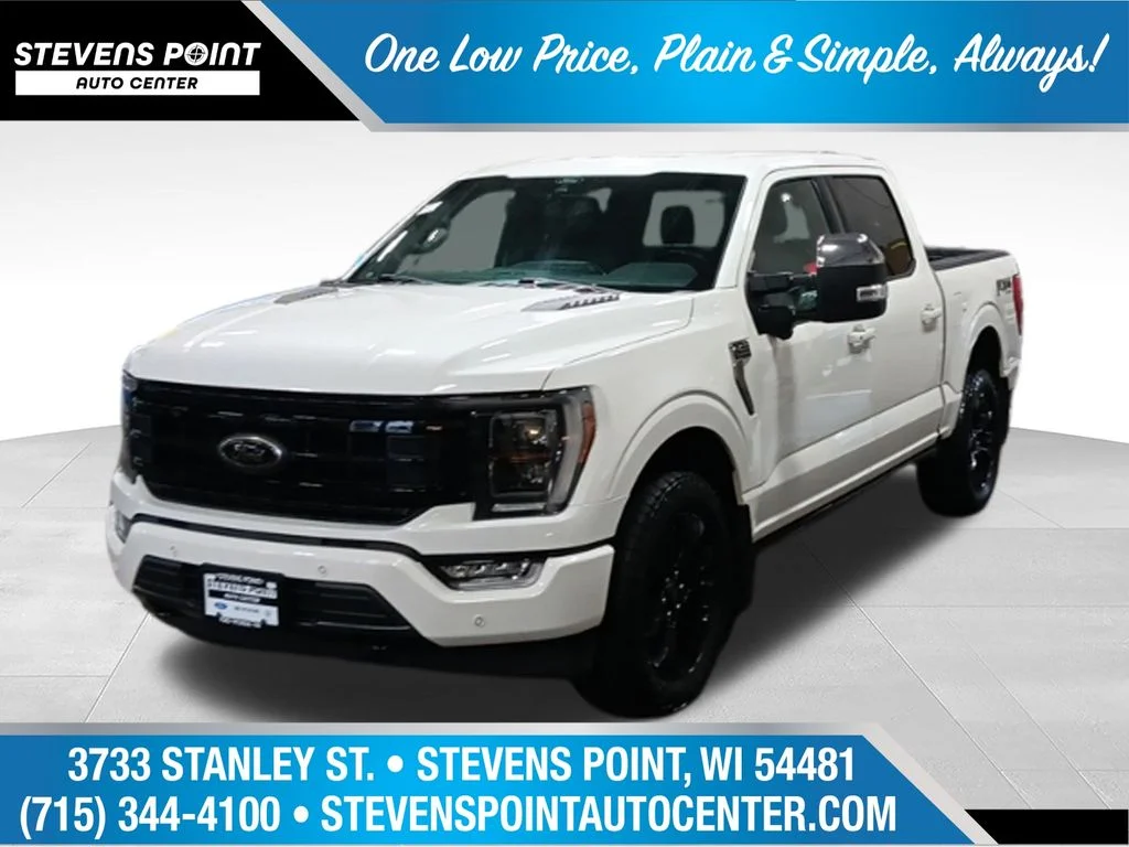 Used 2022 Star White Metallic Tri-Coat Ford Platinum image 1