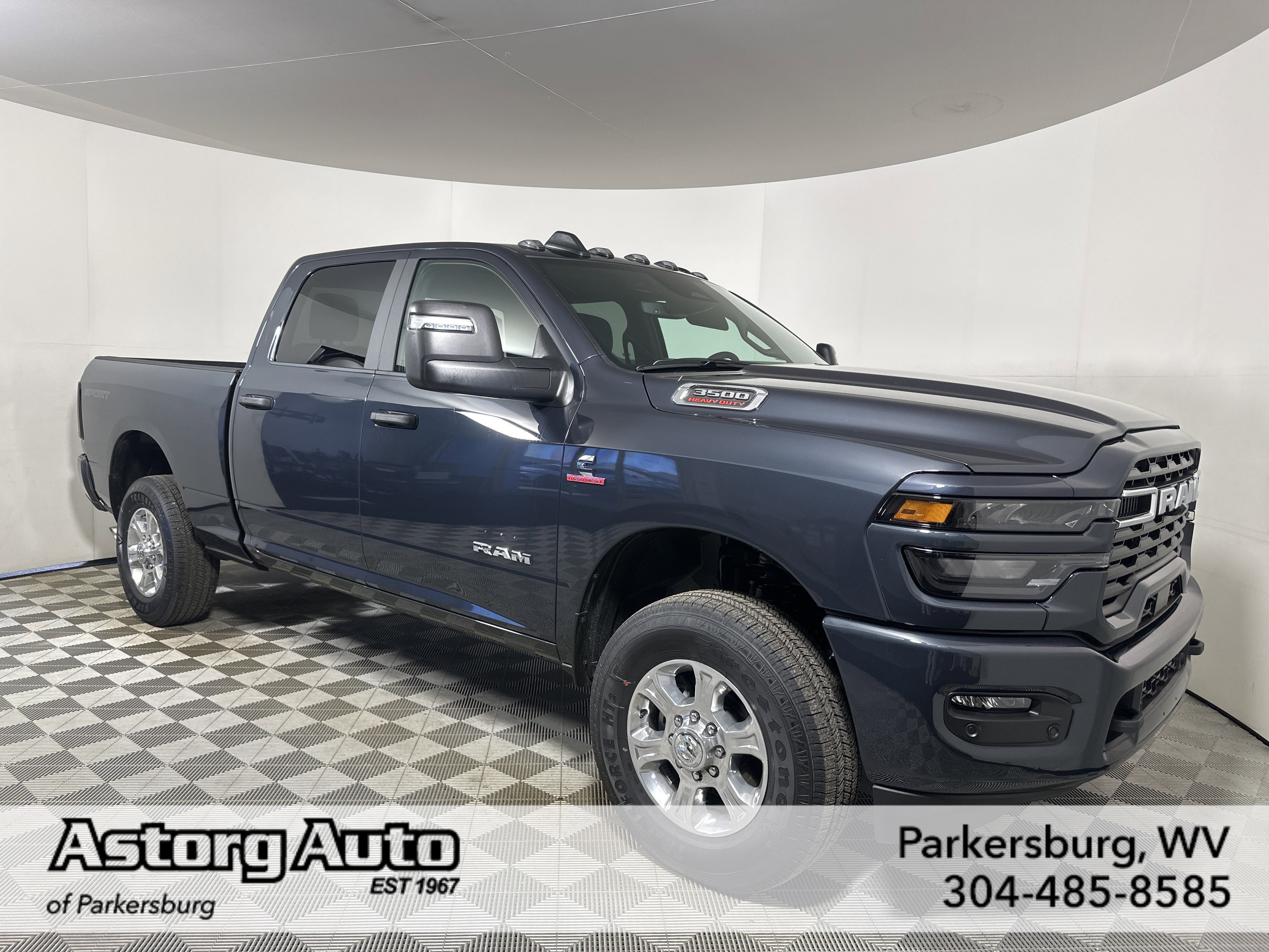 New 2026 Forged Blue Metallic Exterior Paint RAM Big Horn image 1