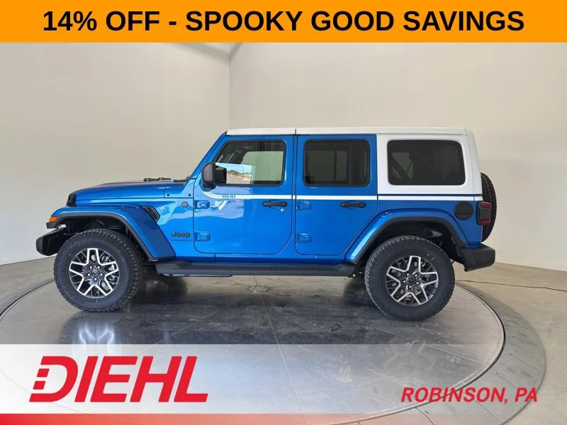 New 2026 Hydro Blue Pearl-Coat Exterior Paint Jeep Sahara image 4