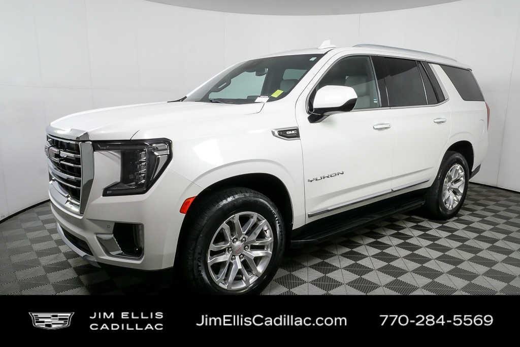 Used 2023 White Frost Tricoat GMC SLT image 27