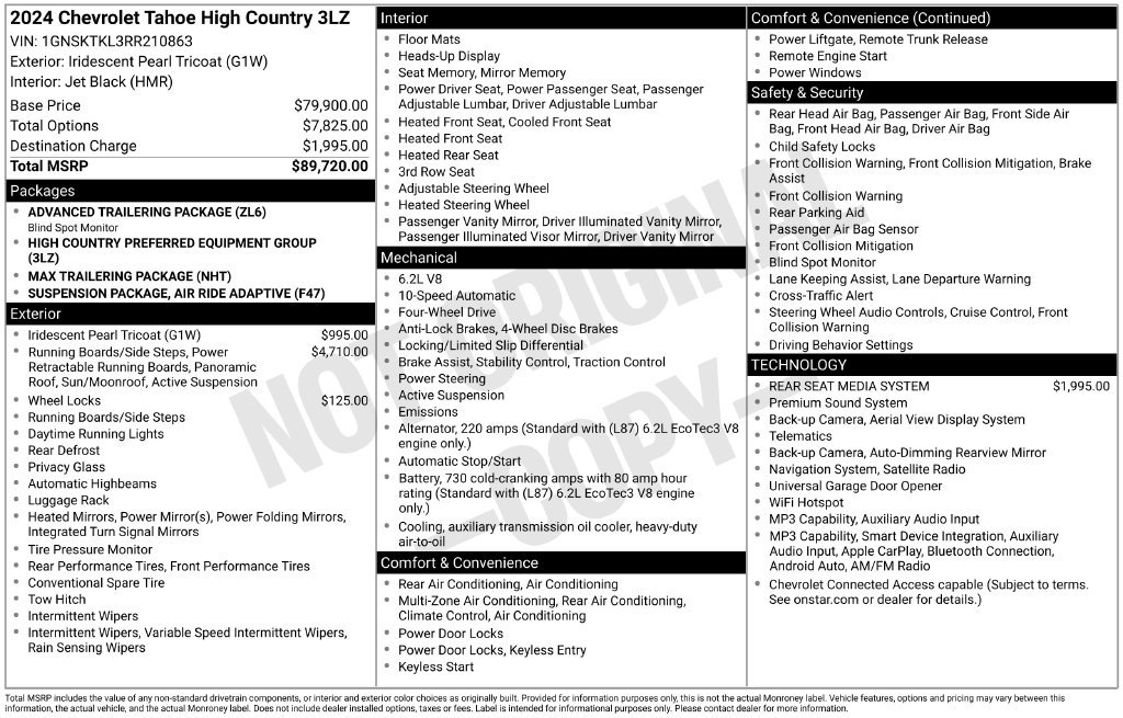 Used 2024 Beige Chevrolet High Country image 6