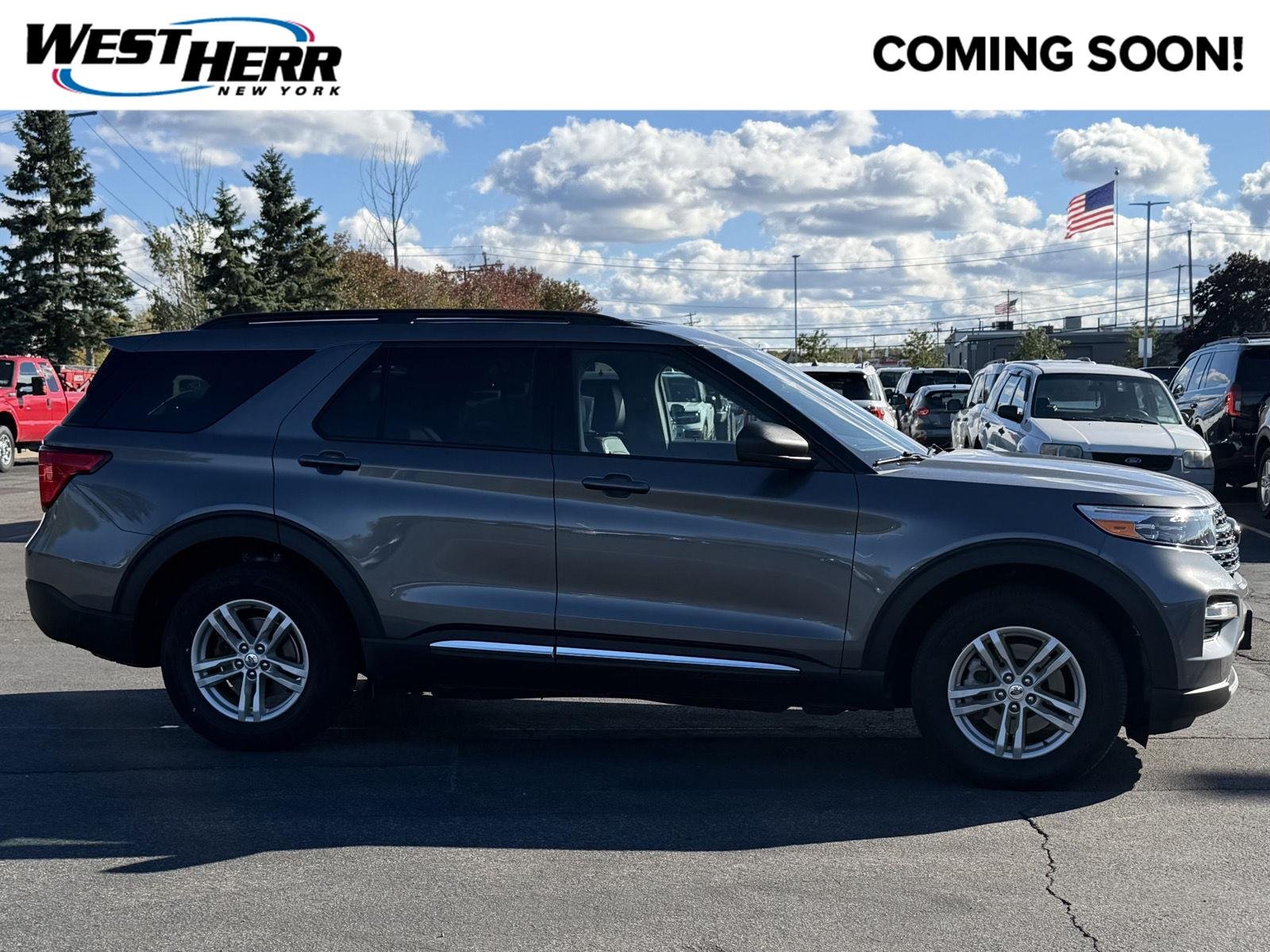 Used 2023 Carbonized Gray Ford XLT image 1