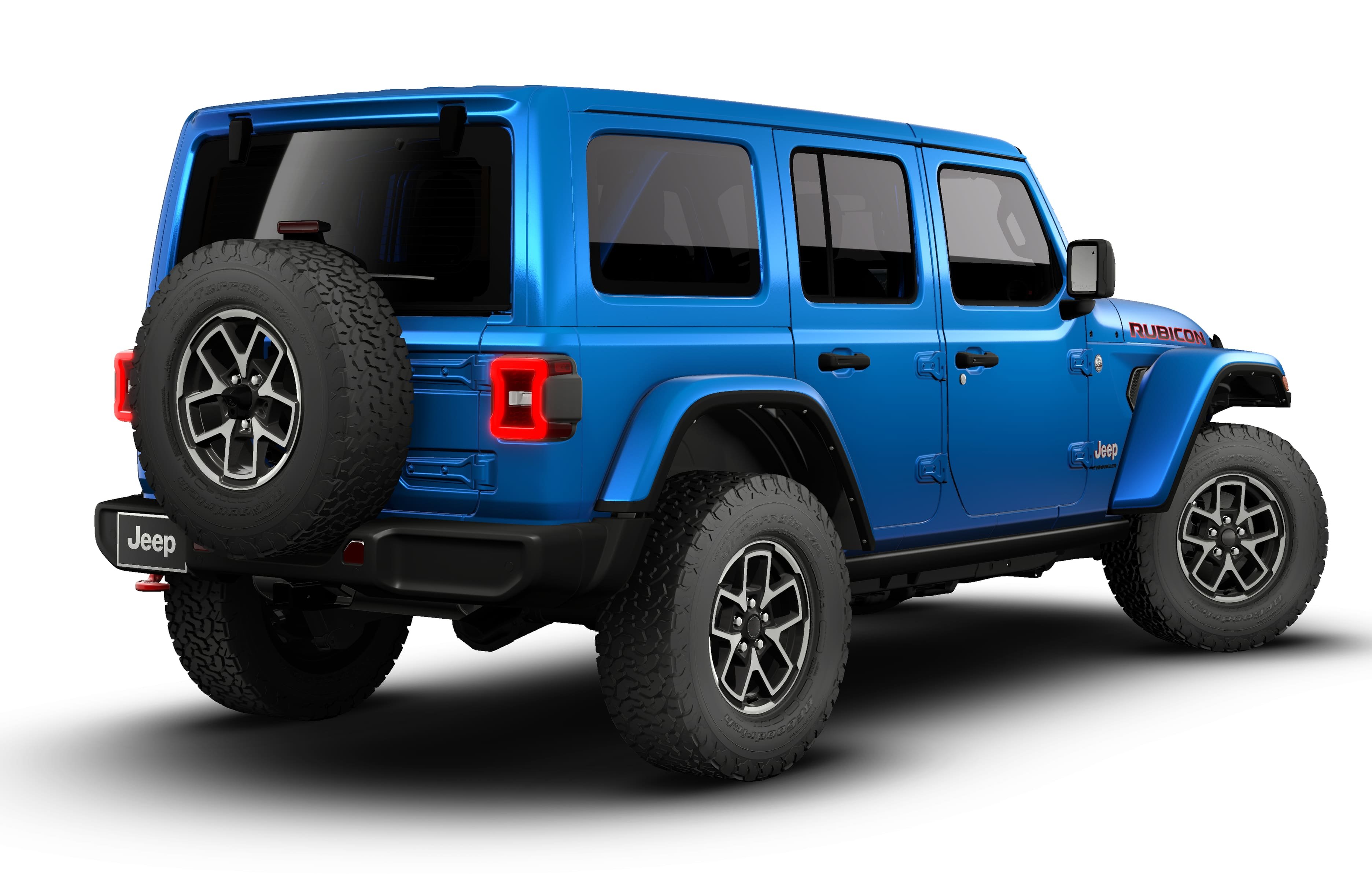 New 2026 Hydro Blue Pearl-Coat Exterior Paint Jeep Rubicon image 13