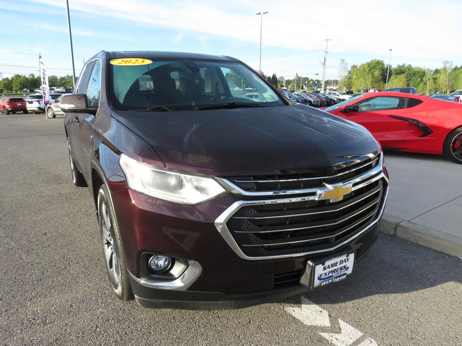 Used 2021 BLACK CHERRY METALLIC Chevrolet LT Leather image 4
