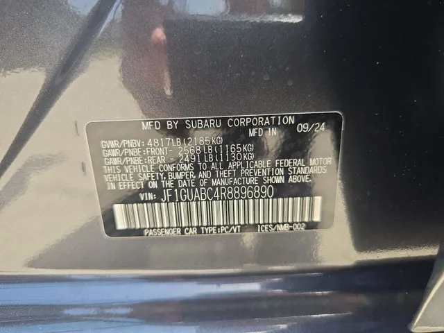 Used 2024 Gray Subaru Base image 27
