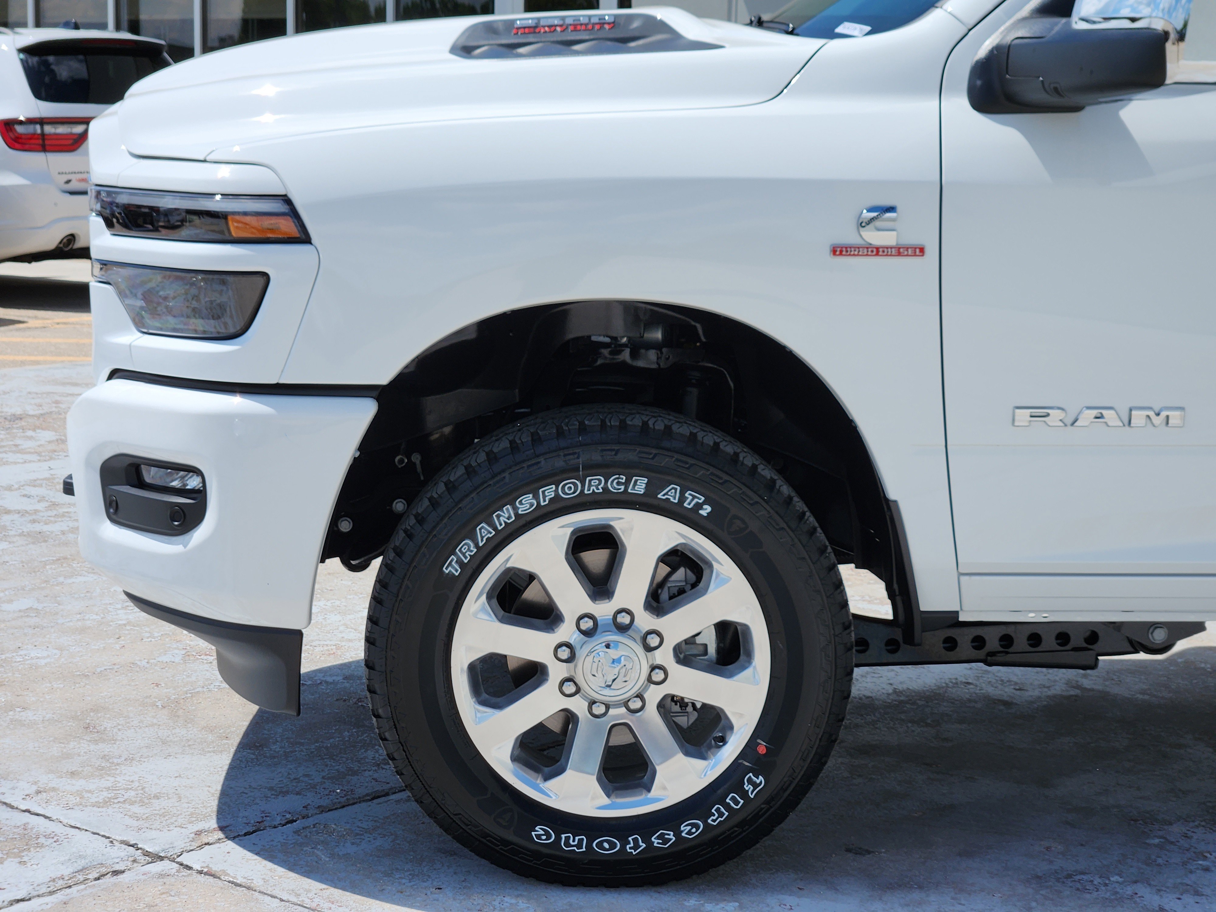 New 2026 Bright White Clear-Coat Exterior Paint RAM Laramie image 5