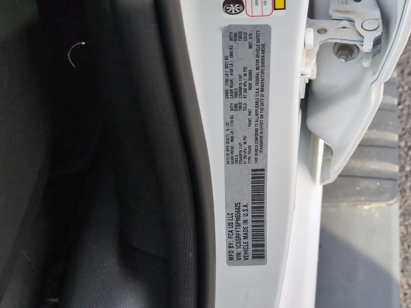 Used 2023 Bright White Clearcoat Ram Big Horn image 14