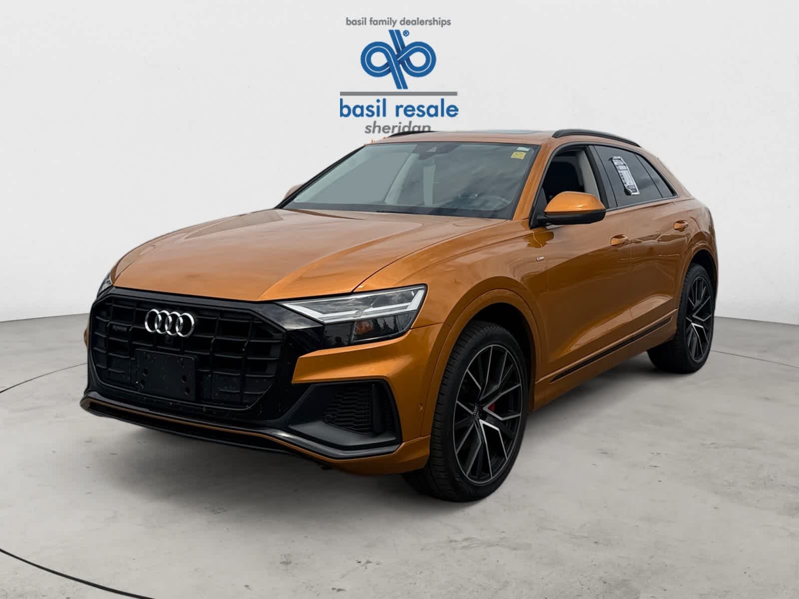 Used 2021 Dragon Orange Metallic Audi Premium Plus image 2