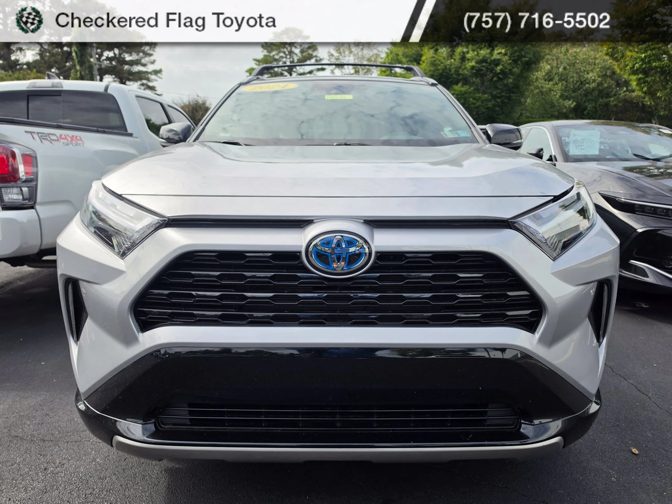 Used 2024 Silver Sky Metallic/Midnight Black Metallic Toyota XSE image 2
