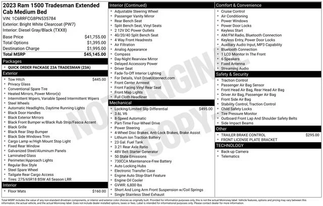 Used 2023 White Ram Tradesman image 36
