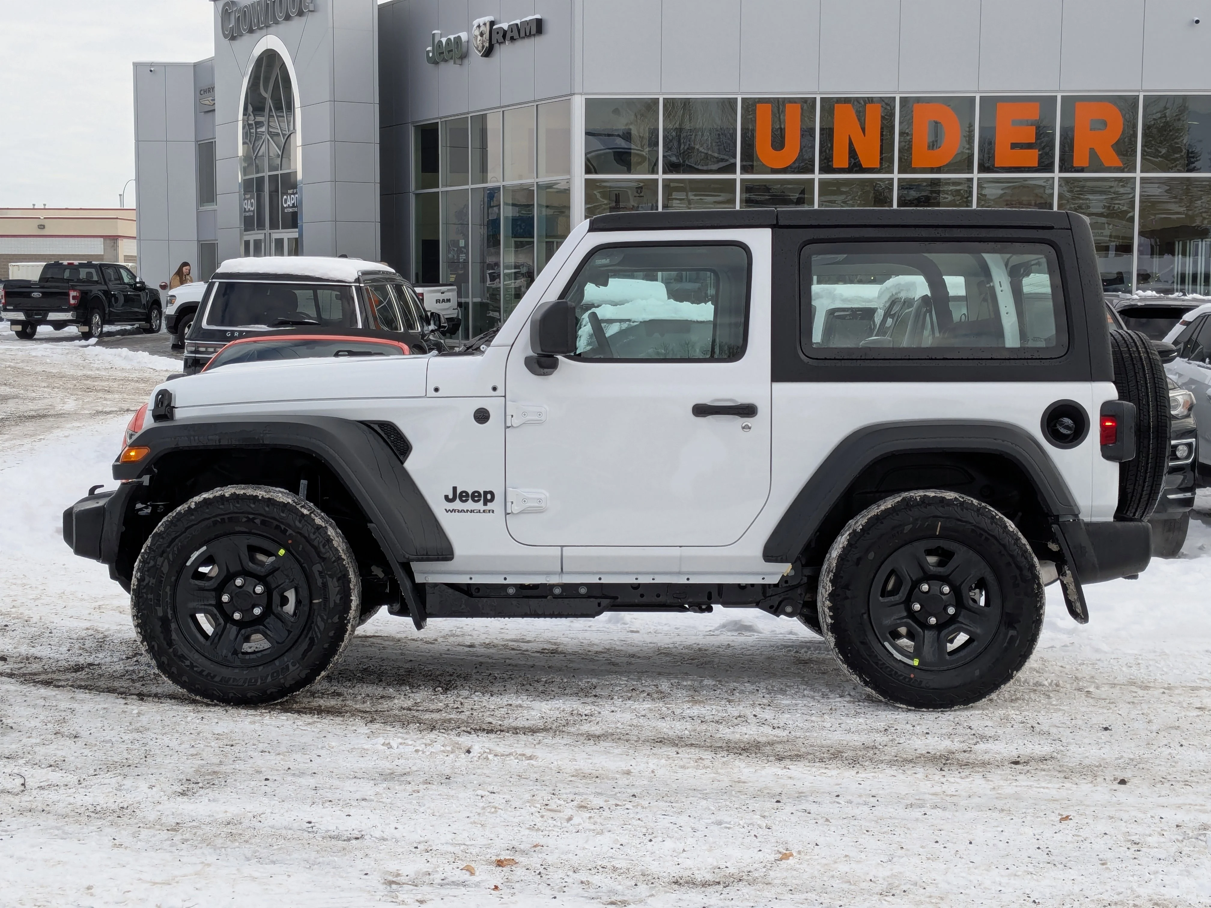 New 2026 White Jeep Sport - - 2.0L Turbo Engine - 12.3 Uconnect 5 Display - Black Freedom Hardtop - 8-Speed Auto & More image 5